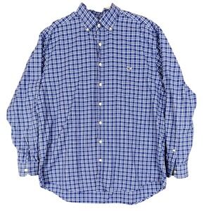 Vineyard Vines Mens XL Blue Plaid Classic Fit Tucker Button Down Shirt